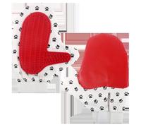 Patapalooza Gant de Nettoyage pour Animaux de Compagnie avec Poils en Caoutchouc, Design Ergonomique et Facile à Laver, idéal pour brosser et enlever Les Poils à la Maison.