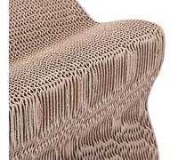 Patapalooza Grattoir en Carton en Forme de Chat avec Surface texturée, idéal pour aiguiser Les Ongles et Jouer, favorise Le Bien-être des Animaux.