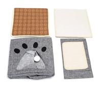 Patapalooza Lit Pliable pour Chats avec Plateau griffoir, idéal pour Repos et Divertissement, économise de l'espace et Encourage Un grattage sain.