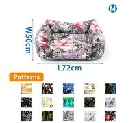 Patapalooza Lit Simple imprimé pour Animaux de Compagnie, Tissu Doux, Nettoyage Facile, Design Attractif, idéal pour se Reposer et décorer des espaces.