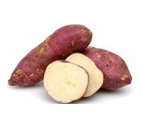 Patate douce blanche fraîche 1 kg - Potate douce et naturelle | Idéal pour la cuisine, la pâtisserie, la purée, les currys et une cuisine saine | Avec autocollant Kajal (1 kg)