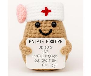 Patate Infirmiere | Cadeau Patient & Aide Soignante | Accessoire Trousse de Secours | Kit Pharmacie Courage | Docteur Sante Mentale | Idee Surprise Service Clinique Hopital | Merci Urgentiste Medecin
