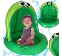 Pataugeoire gonflable pour enfants avec auvent grenouille 95cm