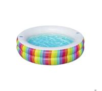 Pataugeoire Gonflable Pour Enfants Bestway 206 X 206 X 51 Cm Arc-En-Ciel