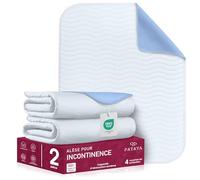 PATAYA Protege Matelas Alese Impermeable - Couvre Matelas Oeko-TEX Lavable de Lit Bébé Enfants Adultes Respirant Absorbant Drap Housse Protection pour Incontinence Liquide Sang Sueur 70x100 Lot de 2