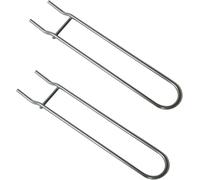 PATB-2 pcs Lève-Grille en Acier Inoxydable Levier de Grille de Barbecue poignées Grille de Barbecue soulever Facilement grilles Chaudes Sales Accessoires de Barbecue Barbecue Lifter Grille (A)
