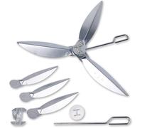 PATB-22-1/2 Pouces Kit de Système de Nettoyage One-Touch pour Weber, 7444 Pièces de Rechange pour Barbecue pour Weber Épais Résistant à la Chaleur pour Weber Barbecue au Charbon de Bois