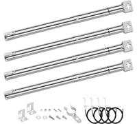 PATB-31cm - 45 cm brûleur universel en acier inoxydable pièces de rechange pour Landmann, Blooma, Enders, Tepro, Taino, Campingaz, Outback, Barbecook et autres barbecues, 4 paquets