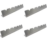 PATB-4 pièces grille brochettes rack, support pour brochettes en acier inoxydable, accessoires pour barbecue, brochettes pour barbecue, brochettes de viande, accessoires pour barbecue, barbecue