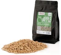 PATB-Apple Pellets Composer de 100% Bois de Pommier 1 kg Pellets de Pomme pour Barbecue, fumoir, Four à Pizza à pellets et systèmes de Chauffage Pellets à Griller