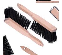 PATB-Balayette en Bois - Brosse 2 Pièces avec Fibre Naturel pour Boulangerie Farine - 29 cm Balai avec Manche pour Jardin Balayage Extérieur - avec Poil pour Poussière Nettoyage Cuisine Maison