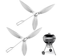 PATB-BOWAREPRO Lot de 2 systèmes de nettoyage One-Touch de 18-1/2" - 47 cm - Compatible avec Weber 90992 3618 7443 307443 307408 90719 - Pour barbecue au charbon de bois/barbecue sphérique 7444 - Piè