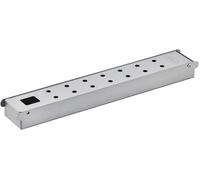 PATB-Coffret de fumage VIDERO acier inoxydable, boîte de fumage de qualité supérieure pour obtenir un arôme fumé dans un barbecue à gaz, acier inoxydable 18/10