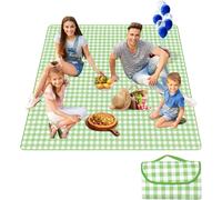 PATB-Couverture Pique Nique,Nappe Pique Nique,Natte de Plage,Imperméable,Tapis Pique Nique Pliable avec Poignée,pour Jardin,Nappe, BBQ,Randonnée,Voyage Couverture de Rouge Tapis de Plage (Vert, XL)