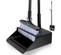 PATB-Daris Broom and Dustpan Set,Dustpan and Brush Set Long Handled,Sweeping Upright Sweep Set 180 Degree Rotating Sweeping Brush,Household Dust Pan with Comb Teeth for Indoor Outdoor Home Room Kitch