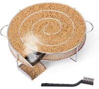 PATB-Générateur de Fumée Froide en Acier Inoxydable Fumoir Viande et Poisson avec Brosse Nettoyage Serpentin pour Fumoir pour Grille Barbecue - Rond
