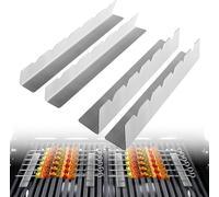 PATB-Grille à brochettes pour 6 brochettes. Fabriqué en métal en acier inoxydable. Longueur du support 30 cm, hauteur 4 cm, largeur de la base 3,5 cm (4 pièces)