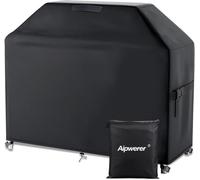 PATB-Housse Barbecue Exterieur, 600D Oxford Bache Barbecue pour Weber, Brinkmann, Enders, Char Broil, Housse de Protection BBQ de Anti-Vent, Anti-UV, Antipoussière, Anti-l'eau (147x61x122cm)