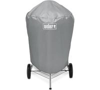 PATB-Housse de Barbecue pour Barbecue à Charbon de Bois Ø 57cm, Respirante, résistante aux UV et à l'eau, protège Contre Les intempéries, avec Fermeture Velcro, Portable et légère - Gris (7176)