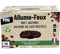 PATB-K-OFEU - Allume feux - Naturel & Végétal - Pour Cheminées, Poêles et Barbecues - 40 Allumages