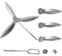 PATB-Kit de système de nettoyage One-Touch de 22 1/2 pouces, 2 grilles pour barbecue We-ber 90992 3618 7443 307443 307408 90719 Kit de nettoyage pour bouilloire Cha-rcoal Pièce de rechange 7444 Kit