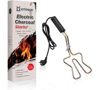 PATB-Kitosun Allume électrique pour Charbon et Briquettes - Allumage Simple et Rapide des Barbecue Briquettes - Pas d'étincelles ni de Flammes - Éléments de Bobine en Acier Inoxydable 304 (700 W)