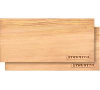 PATB-Lot de 2 planches en bois de cèdre pour barbecue - 100 % naturel - Pour un goût particulier de barbecue