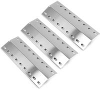 Patb-Lot De 3 Cache-Brûleurs Universels En Acier Inoxydable Pour Landmann Grillchef, Landmann Triton, Landmann Minton, Landmann Avalon, Grandhall Maxim Gt4, 39,5 X 15 Cm