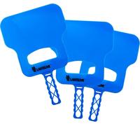 PATB-Lot de 3 éventails de barbecue efficaces - 20 cm x 30 cm - Aide à l'allumage sans produits chimiques - Plumeau pour briquettes de charbon de bois - Faire briller en un tour de main pour