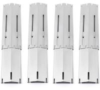 PATB-Lot de 4 plaques de Chauffage universelles de Rechange réglables et résistantes en Acier Inoxydable pour Barbecue à gaz, étend de 30,5 cm à 53,3 cm