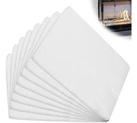 Patb-Lot De 8 Pelotes De Laine En Céramique Pour Cheminée Au Bioéthanol, 30 X 20 Cm, Éponge En Céramique Pour Brûleur Au Bioéthanol, Cheminée De Table En Gel Intérieur, Éponge En Céramique, Isolation