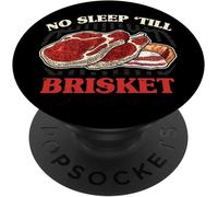 PATB-No Sleep 'Till Brisket - Funny BBQ Grilling Master PopSockets Support et Grip pour Smartphones et Tablettes