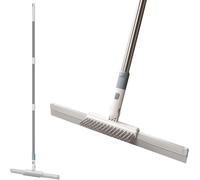 Patb-Raclette De Douche Avec Brosses, Raclette En Silicone, Brosse De Sol 3 En 1 Pour Enlever L'eau, Les Poils D'animaux Et L'eau Savonneuse, Raclette Pour Sols De Salle De Bain, Fenêtres, Miroirs