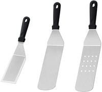 PATB-Spatule pour barbecue en acier inoxydable robuste et stable - Spatule pour barbecue - Spatule pour barbecue - Spatule pour plancha Teppanyaki