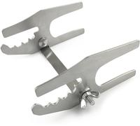PATB-Support de planche à saumon flammé pour braseros, tonneaux à feu et barbecues (pour planches jusqu'à 25 mm d'épaisseur)