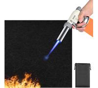 PATB-Tapis ignifugé 50x50 cm Tapis Barbecue 5mm d'épaisseur Tapis Anti Feu Sol Exterieur Protection Thermique Tapis de Soudure pour Barbecue Gril Camping