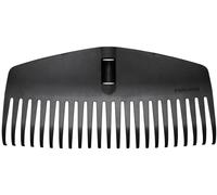 PATB-Tête de balai à gazon, 23 dents, Compatible avec Solid Manche, Largeur : 42 cm, Dents en plastique, Noir, M, Solid, 1063089