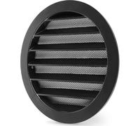 PATB-® WSGB Grille Aeration Ronde 160mm Avec Moustiquaire Alu, Intérieur Fonte d'aluminium, Grille Ventilation Exterieur pour Camping-cars, Garage, Stable aux UV, Antirouille