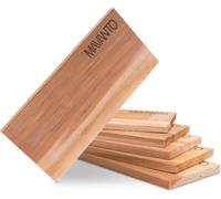 PATB-® XXL Planche cèdre Barbecue - Planche à Fumer en cèdre Canadien - Extra ÉPAISSE 30x14x1,5cm Durable et réutilisable (Lot de 6)