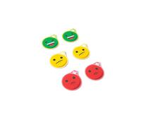 PATboard Smiley Aimants- 5 cm, Lot de 6 - Heureux, Neutre, Triste - Icônes Emotion magnétiques pour Le Bureau, Le Tableau Blanc, Le réfrigérateur, Le frigo (Vert, Jaune et Rouge)