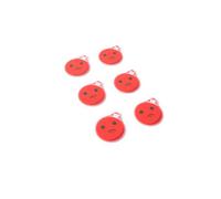 PATboard Smiley Aimants - 5 cm, Lot de 6 - Sad (Rouge) - Icônes Emotion magnétiques pour Le Bureau, Le Tableau Blanc, Le réfrigérateur, Le frigo