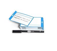 PATboard Tableau Scrum et Tableau Kanban TASKcards Magnétique - 16 Cartes de Tâche - Blue