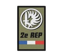 Patch 12 x 7 cm pour Legion 2e REP régiment étranger de parachutistes Falli #39028