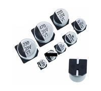 Patch 35V 25V Aluminum Electrolytic Capacitor 4.7UF/10UF/22UF/33UF/47UF/100UF/220UF/330UF/470UF SMD AUOQKQUT(470UF 35V 10x10.5MM)
