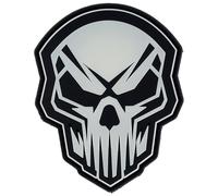 Patch 3D PVC Angry Skull Glow In The Dark 101 Inc.