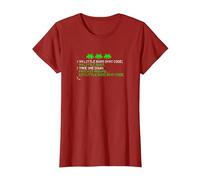 Patch 99 Little Bugs in My Code 99 Little Bugs Take One Down T-Shirt, Femme, Canneberge, L
