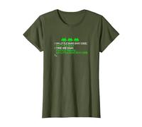 Patch 99 Little Bugs in My Code 99 Little Bugs Take One Down T-Shirt, Femme, Olive, S