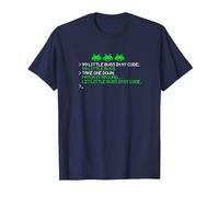 Patch 99 Little Bugs in My Code 99 Little Bugs Take One Down T-Shirt, Homme, Bleu Marine, L