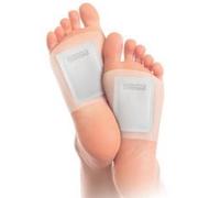 Patch à base de bambou, plante des pieds, blanc