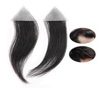 Patch à Cheveux Chauve 100% Remplacement Des Cheveux Humains,Patch De Perruque Humaine Pour Femme Et Hommes Amincissant Le SystèMe De Cheveux Des Cheveux Ou Des Cheveux(2PCS,2x2x3)